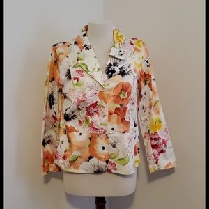 NWT Coldwater Creek Floral Blazer